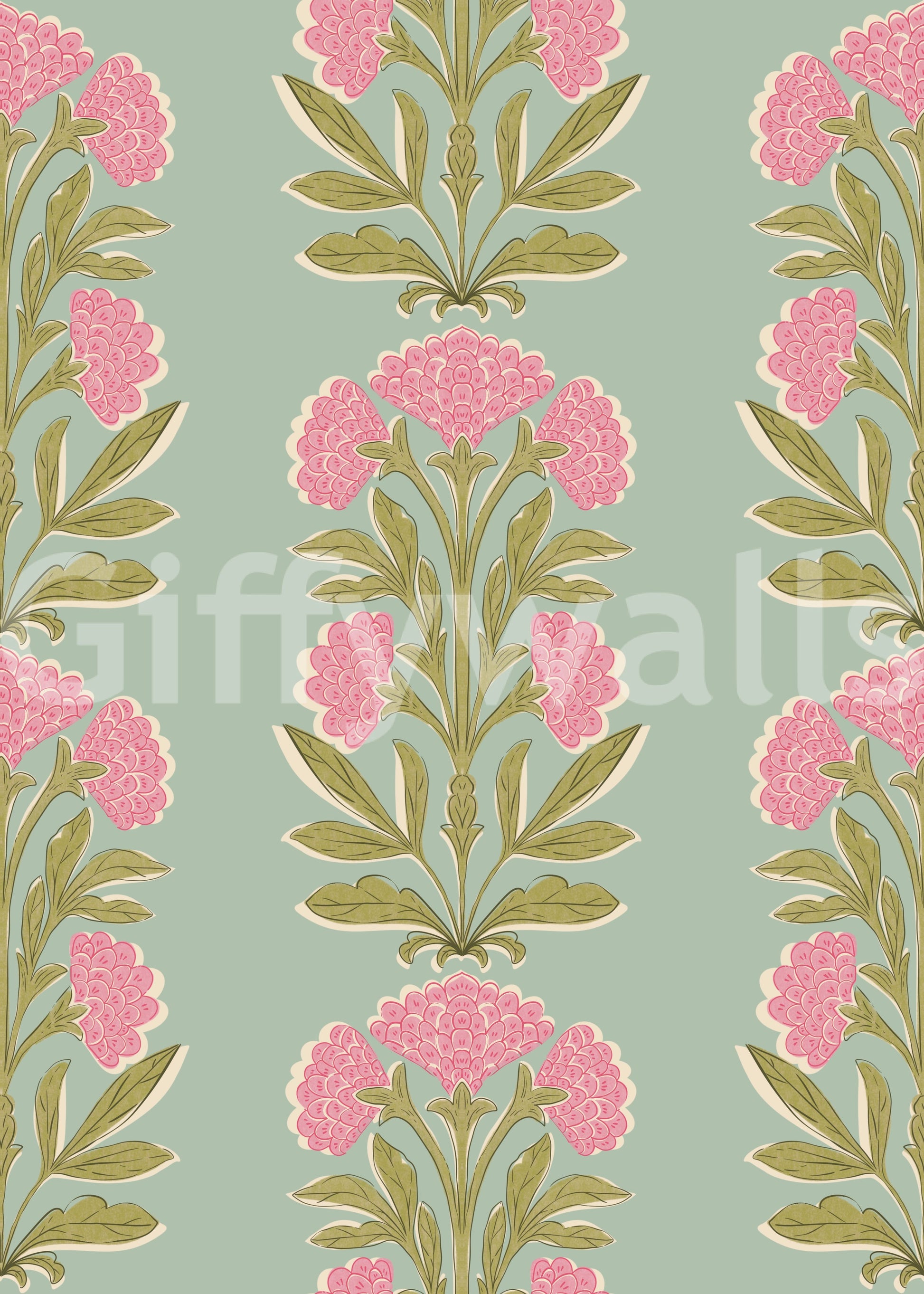 The design is non-realistic and interpretive.

