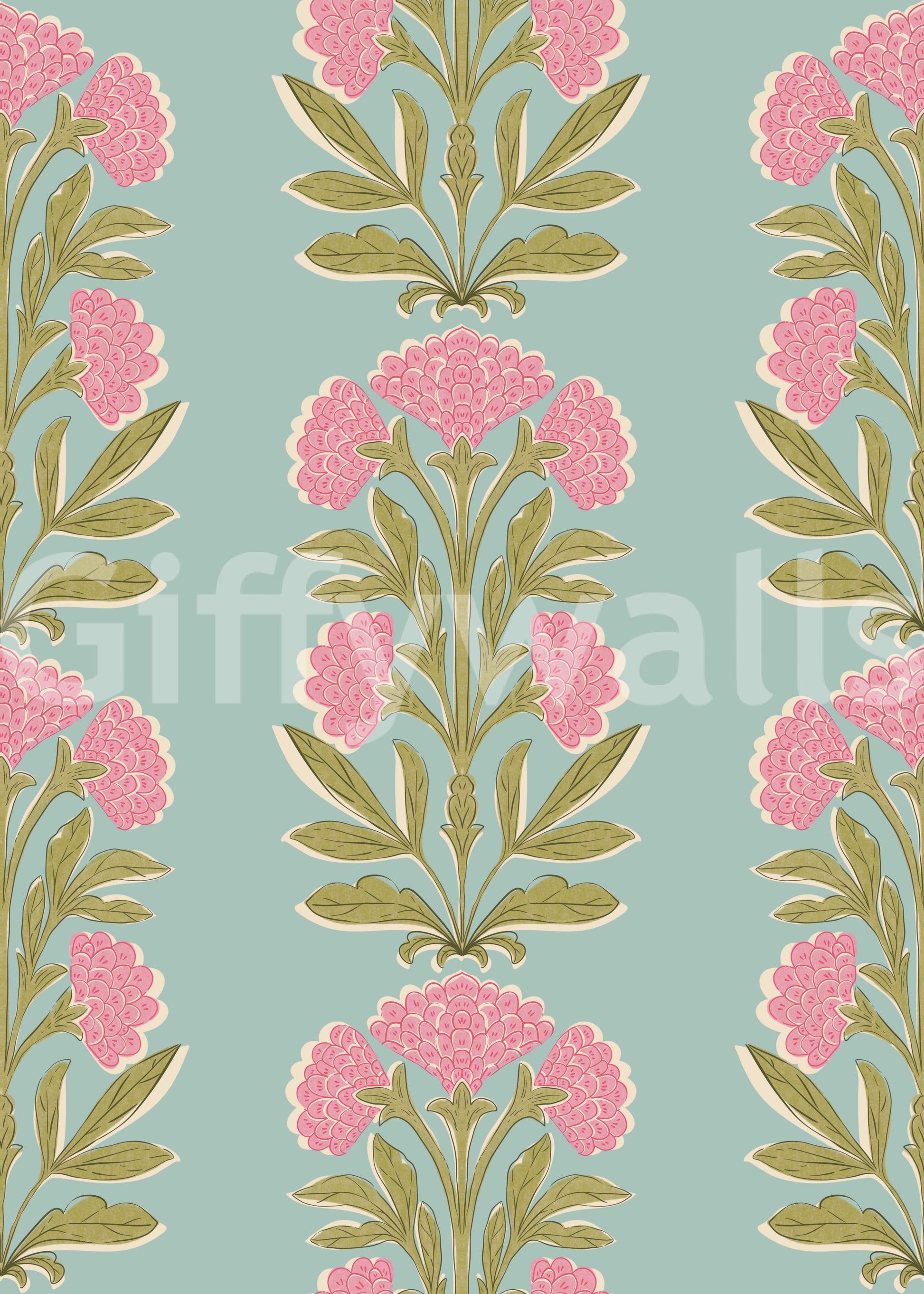 The design is non-realistic and interpretive.


