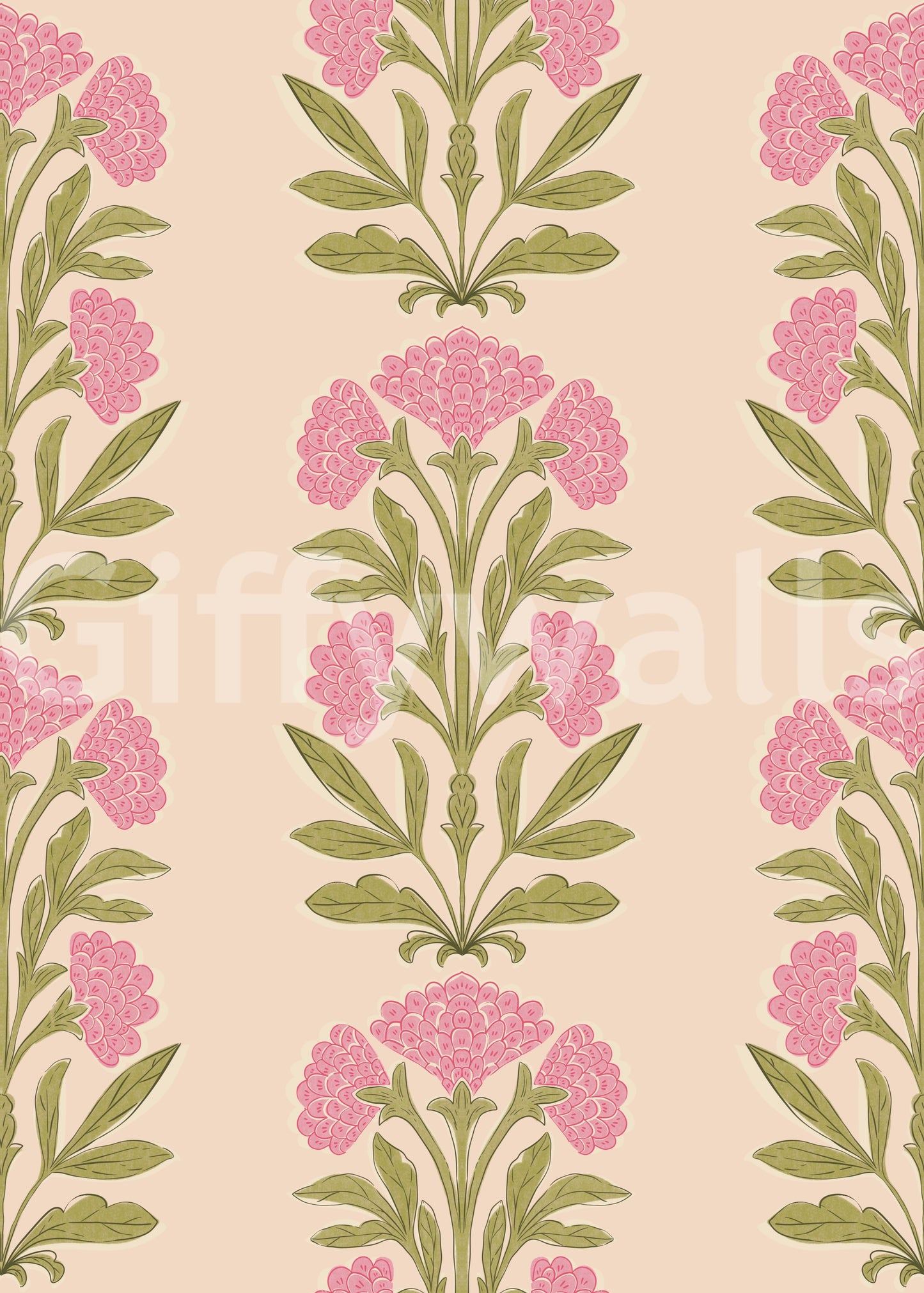 The design is non-realistic and interpretive.

