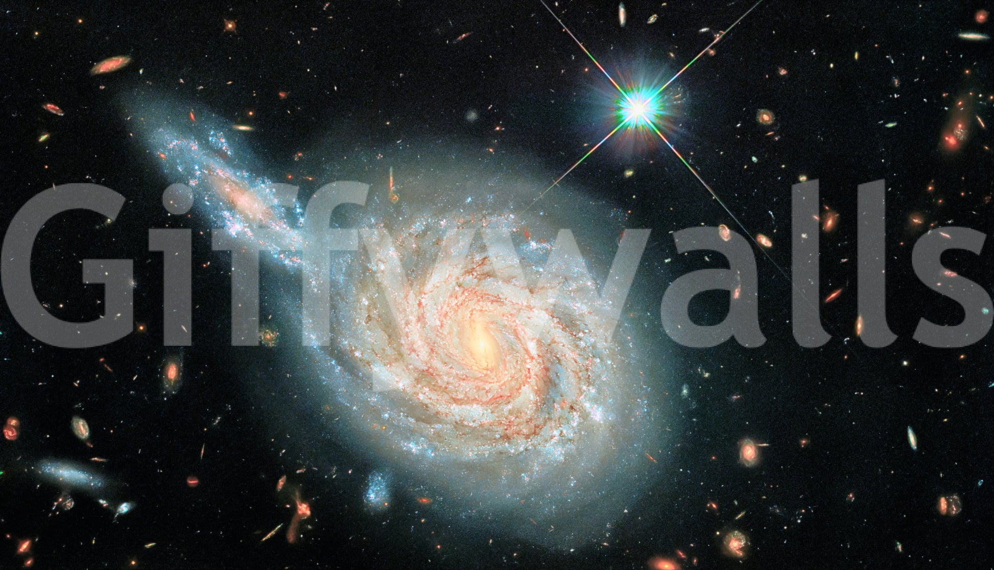 The design is non-realistic and interpretive.

