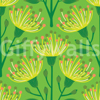 The design is non-realistic and interpretive.

