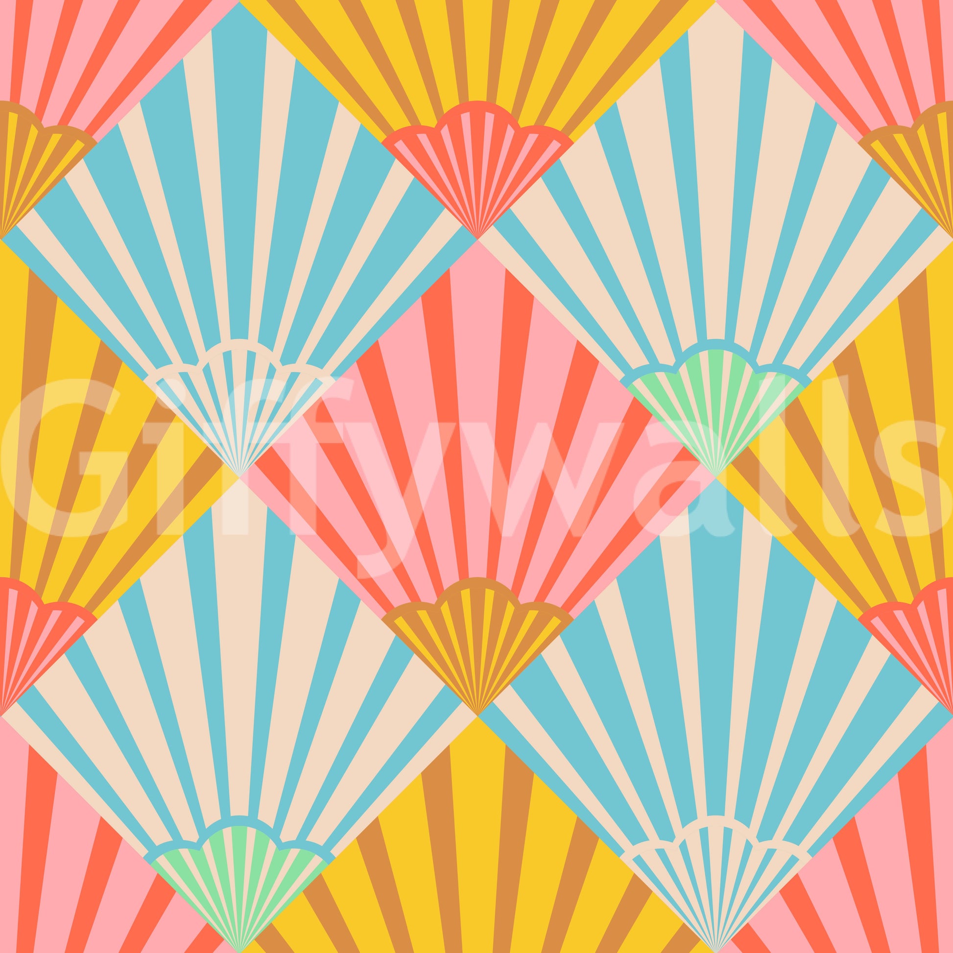 The design is non-realistic and interpretive.

