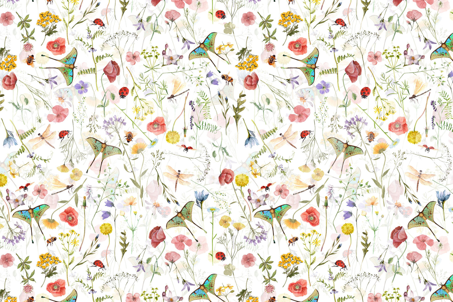 The wallpaper has a smooth, non-reflective matte finish.

