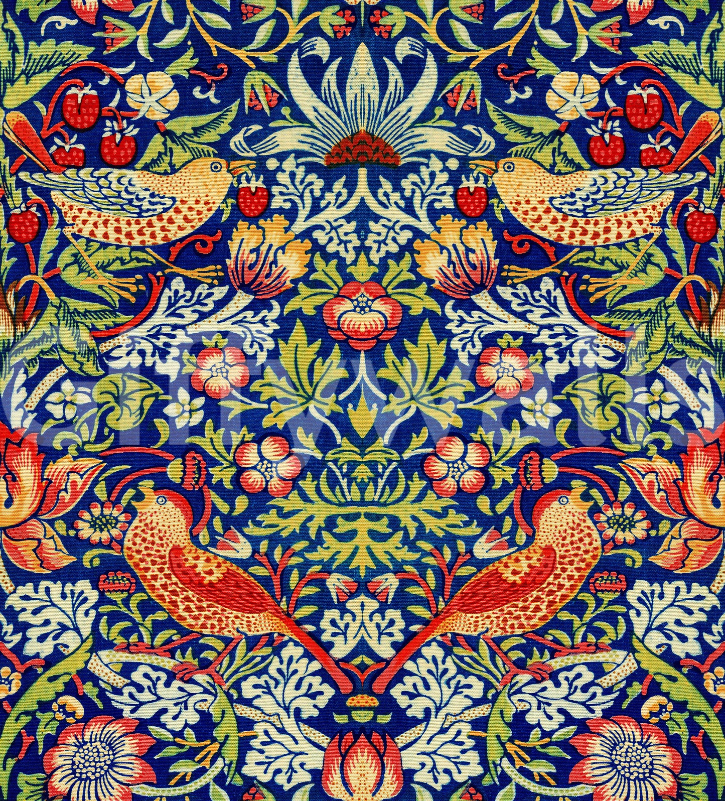 The wallpaper has a smooth, non-reflective matte finish.

