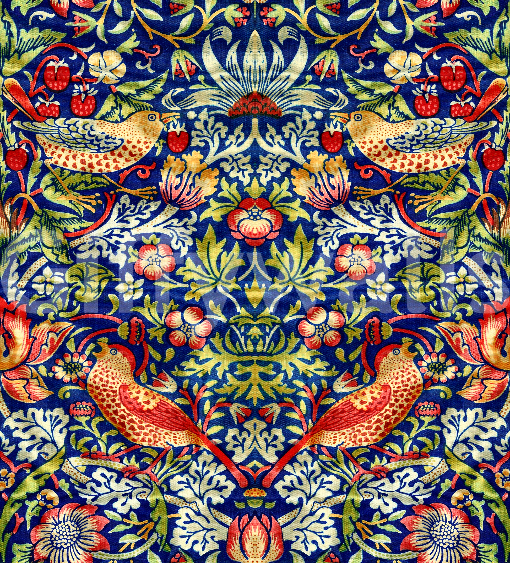 The wallpaper has a smooth, non-reflective matte finish.

