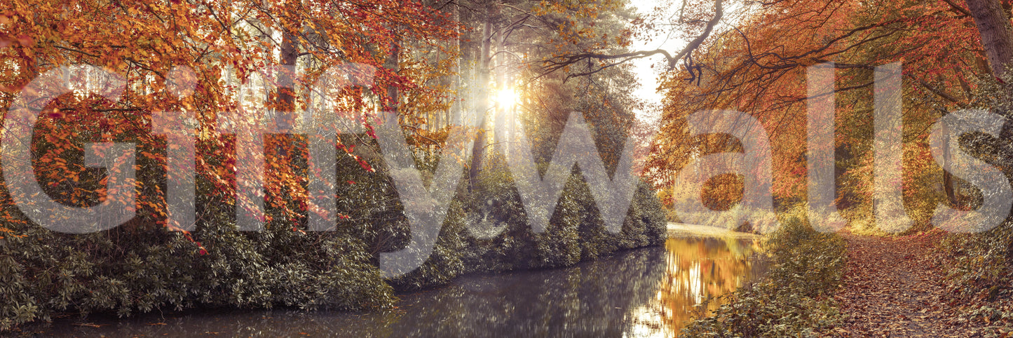 The wallpaper features a subtle, calming pattern.

