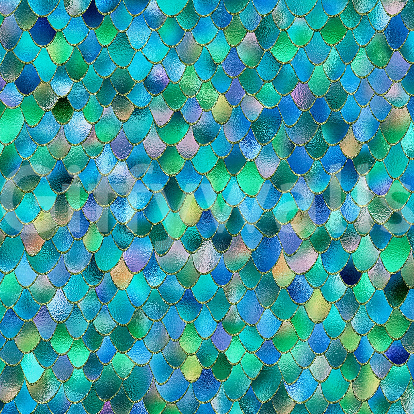 The wallpaper features a subtle, aquatic pattern.

