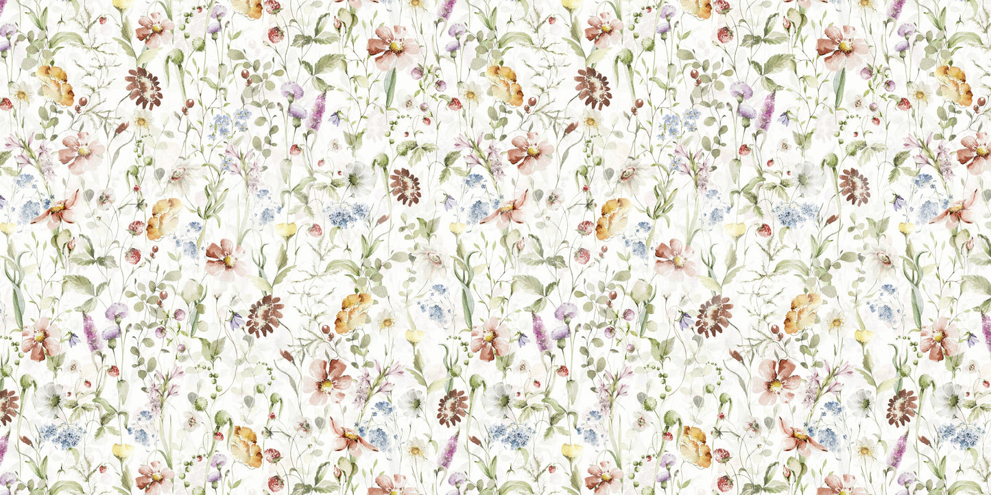 The wallpaper has a classic, timeless feel.

