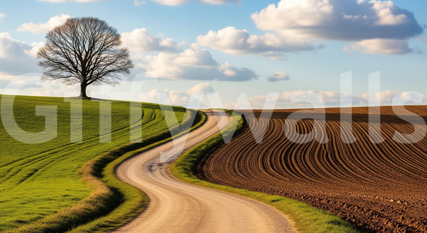 The style is painterly or a soft-focus illustration.

