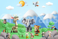 The style is a soft-focus illustration or a painterly design.

