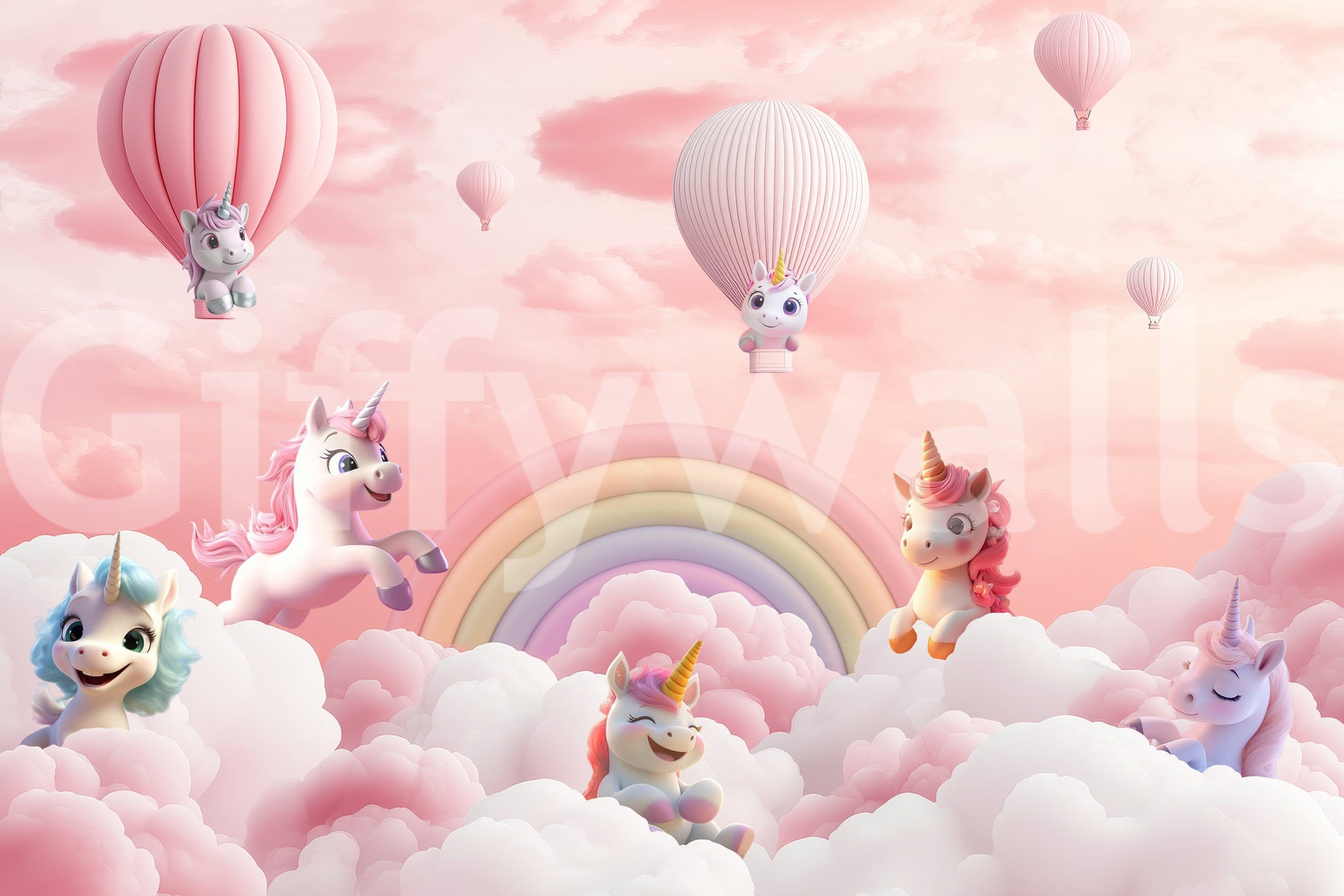 The style is a soft-focus illustration or a painterly design.

