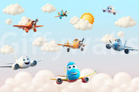 The style is a soft-focus illustration or a painterly design.

