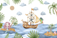 The style is a soft-focus illustration or a painterly design.

