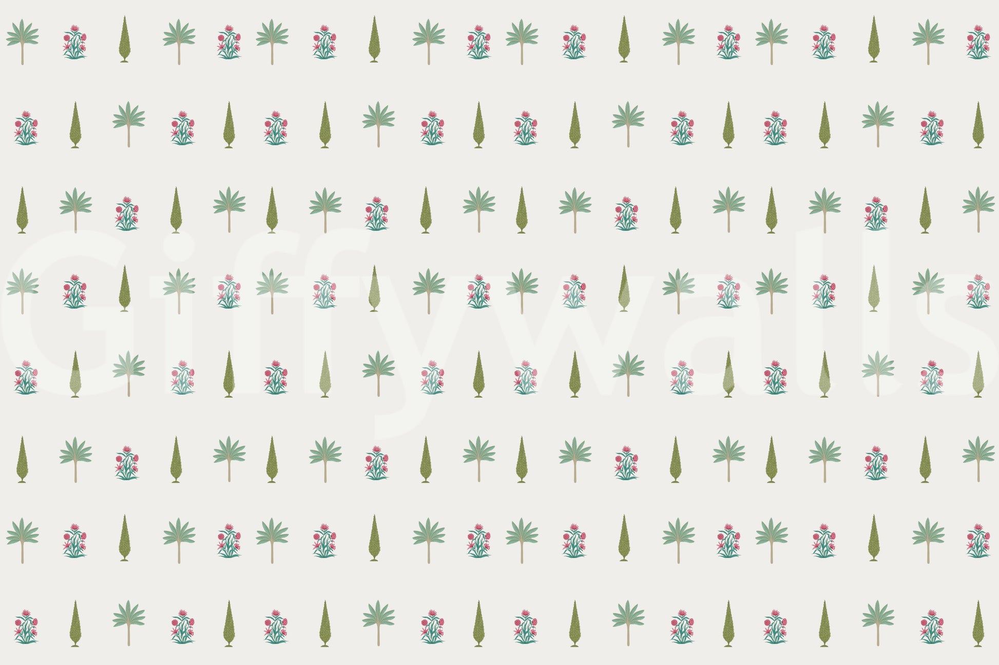 The style is a soft-focus illustration or a painterly design.

