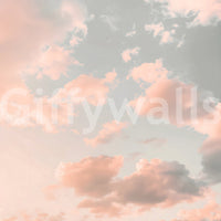 Peach pastel sky, peaceful and calm

