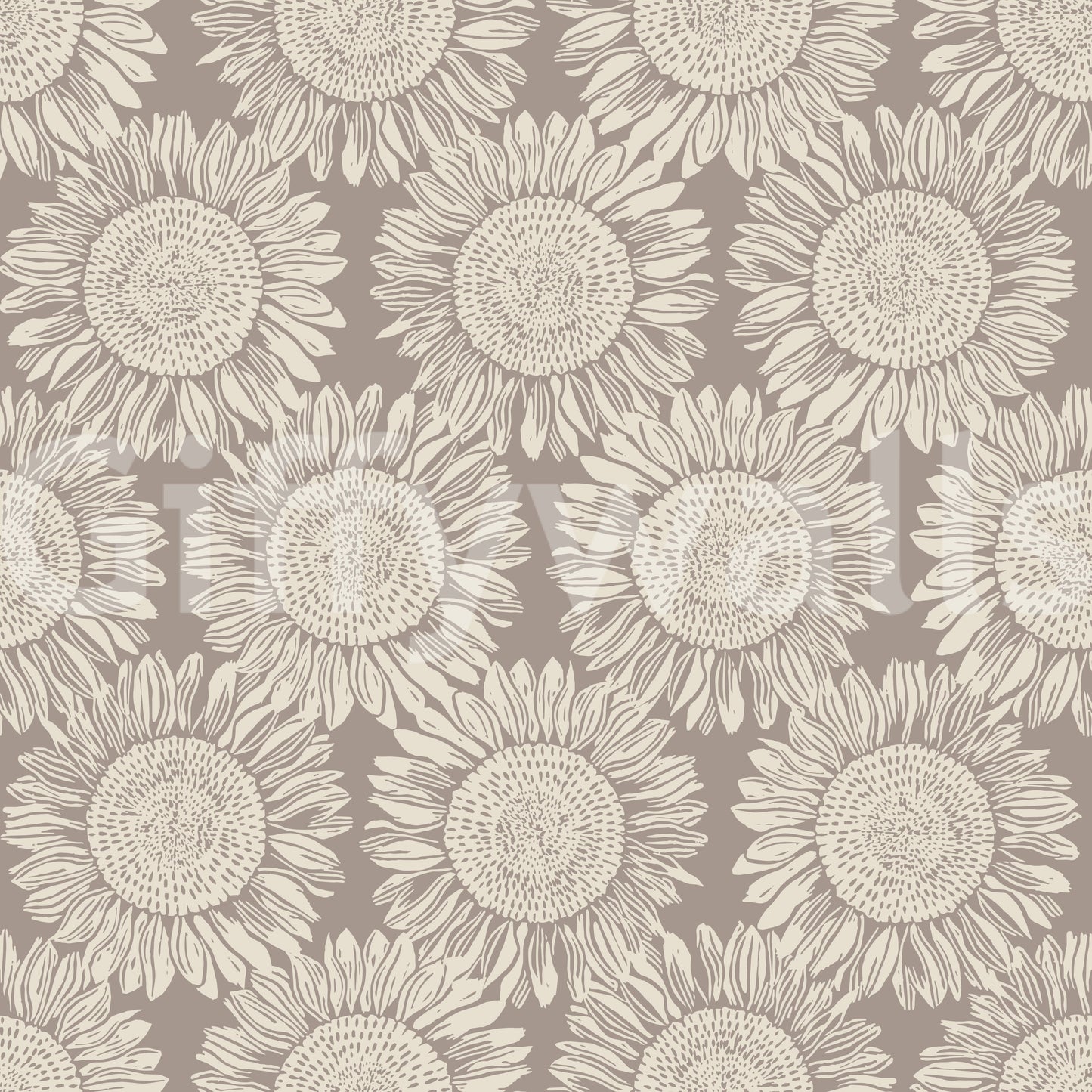 Wallpaper with a gentle floral print