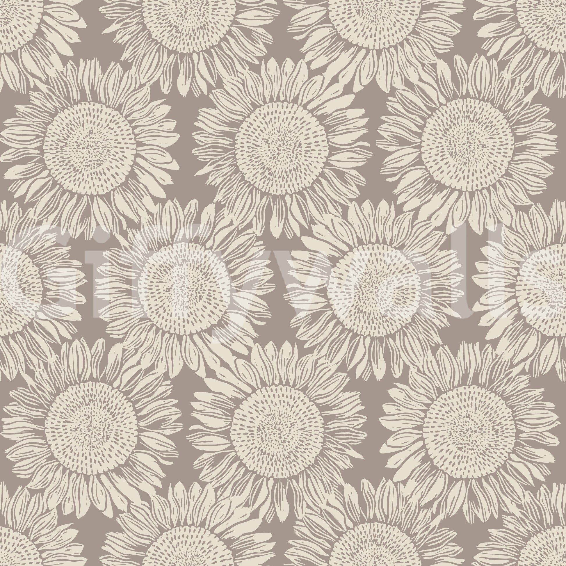 Wallpaper with a gentle floral print