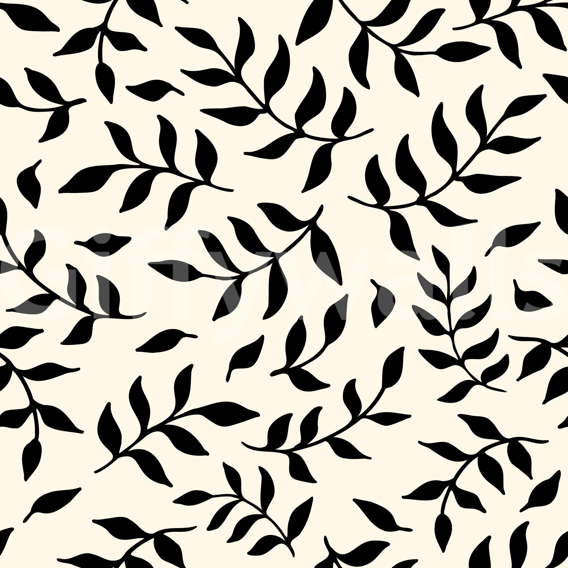 A seamless pattern of small branches on a wall

