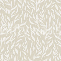 Beige Foliage tasteful wallpaper

