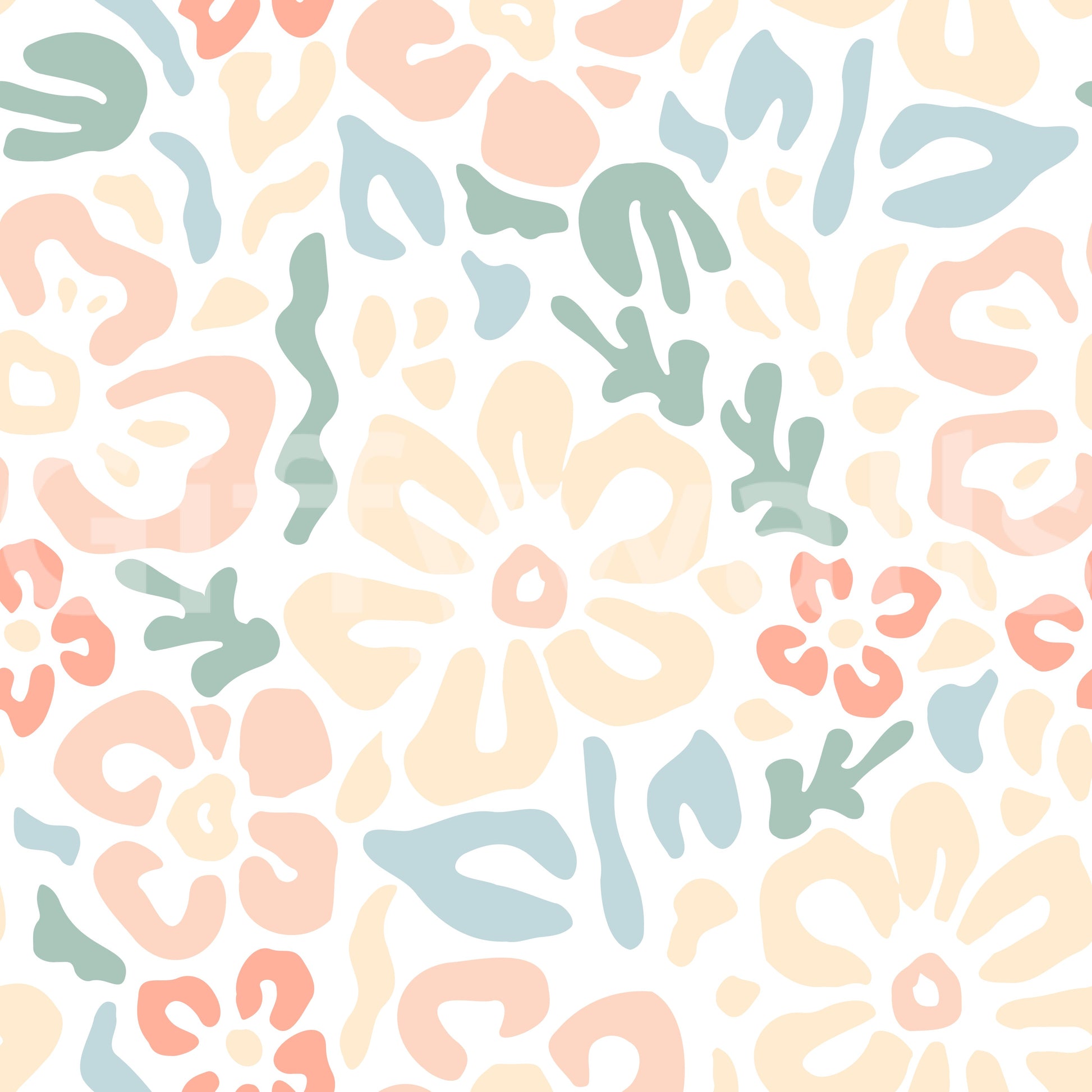 Summer-themed floral wallpaper

