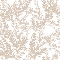 Custom peel and stick beige twigs wallpaper