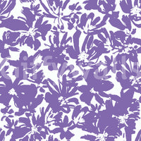 A seamless pattern of abstract flowers on a wall

