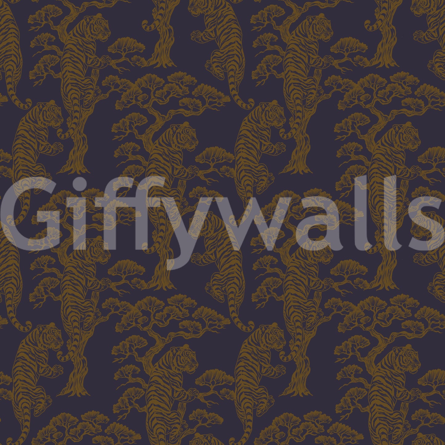 Tiger Dynasty dignified wall art.