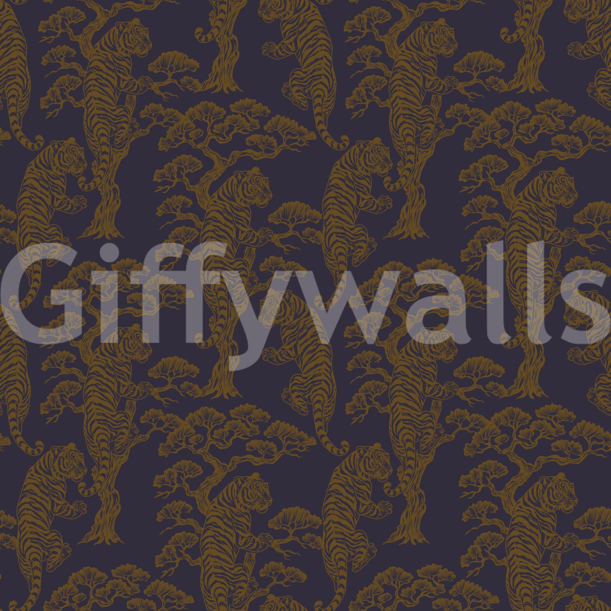 Tiger Dynasty dignified wall art.