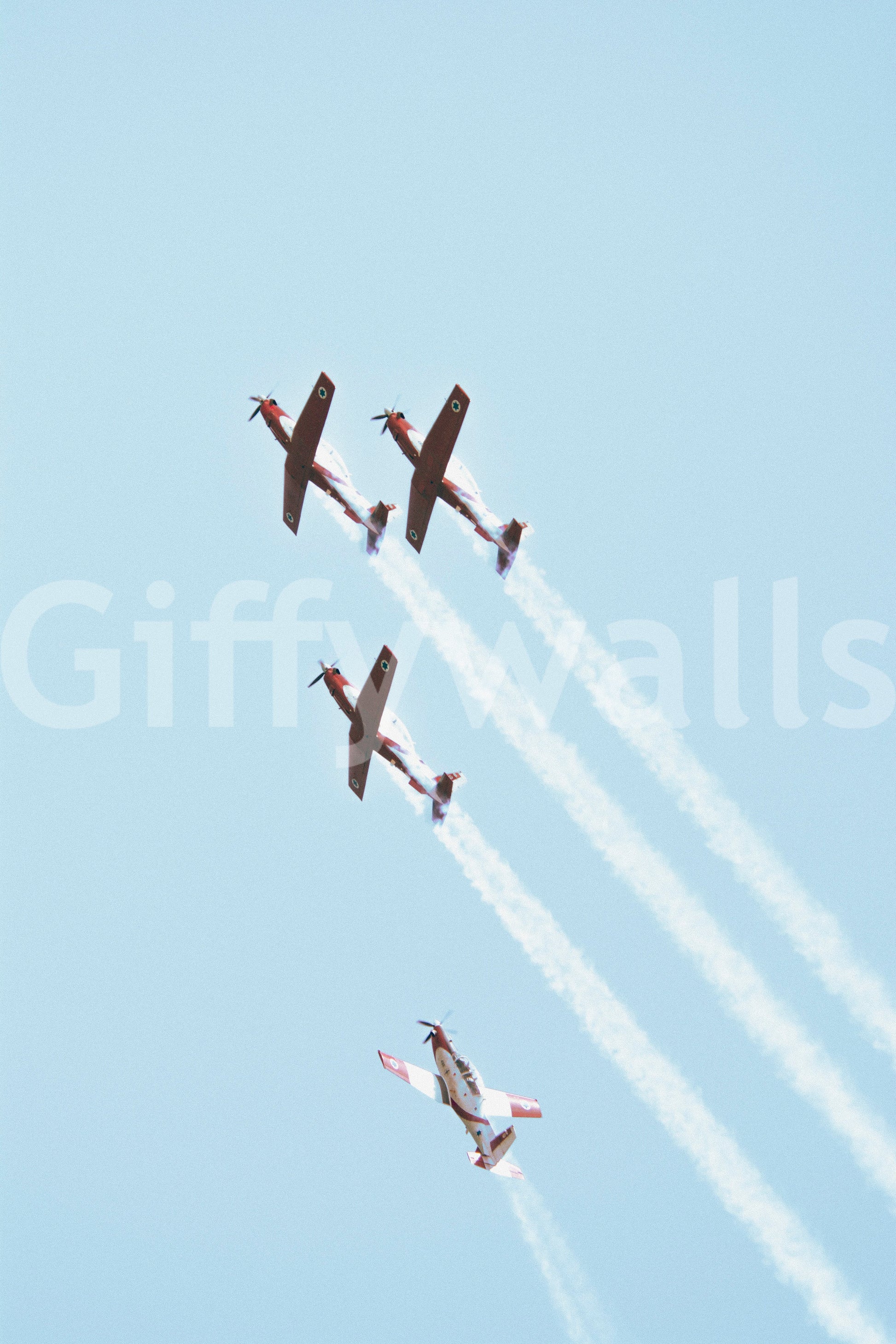 A high-quality WWII era wall mural for walls.

