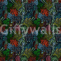 A calming magical bloom wallpaper mural that defines a space.

