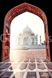 An artistic cultural theme mural for home decor.

