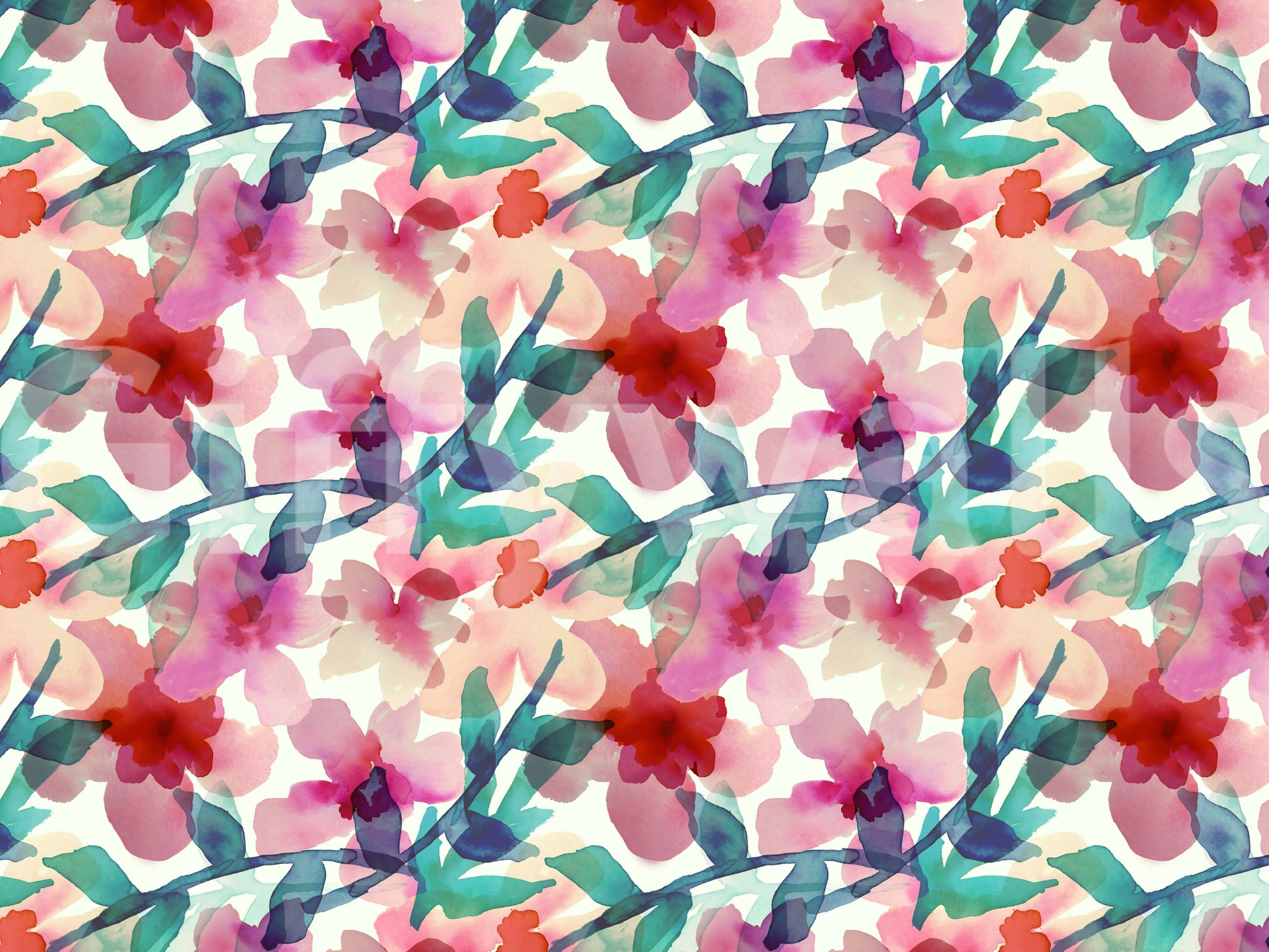 A classic floral design wallpaper for walls.

