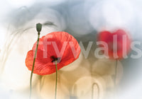 A high-quality serene flower wall mural for walls.

