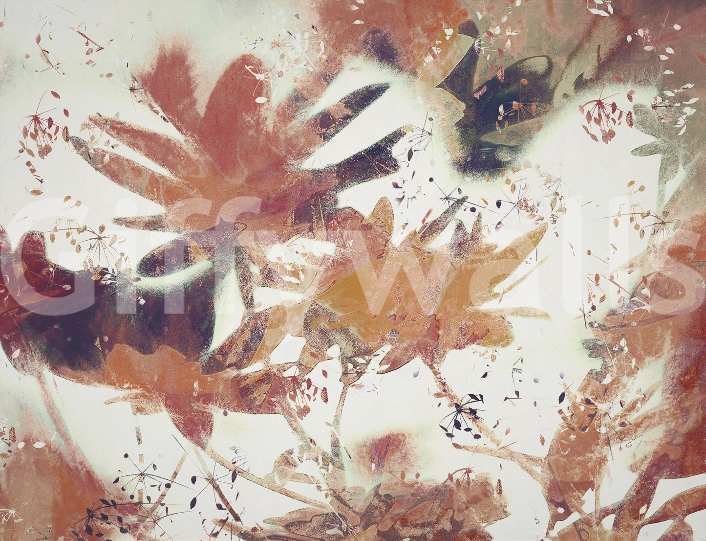 A high-quality serene forest wall mural for walls.

