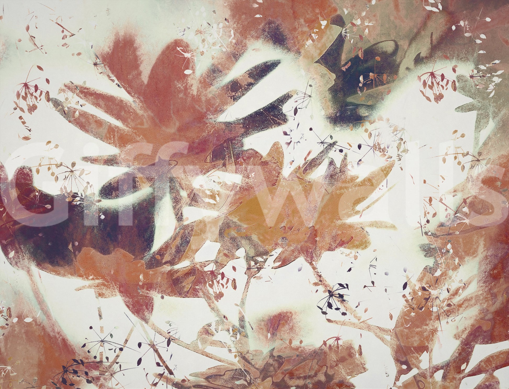 A high-quality serene forest wall mural for walls.

