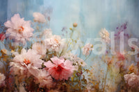 A high-quality serene flower wall mural for walls.


