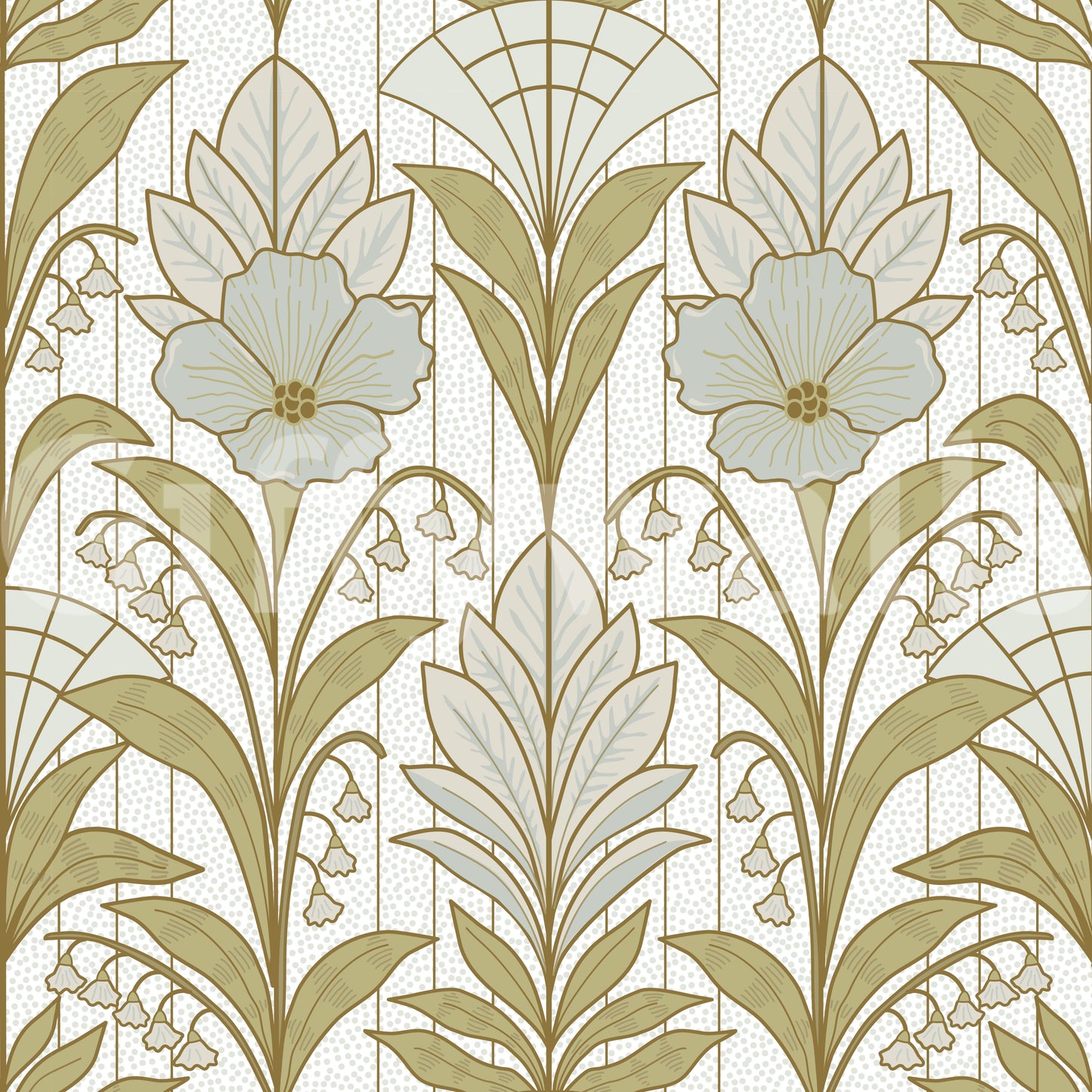 A high-quality serene flower wall mural for walls.