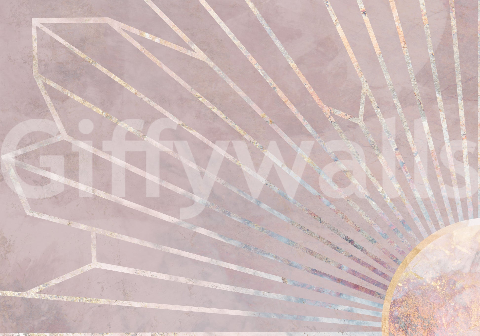 A high-quality minimalist block wall mural for walls.