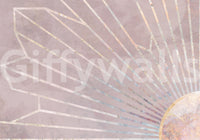 A high-quality minimalist block wall mural for walls.