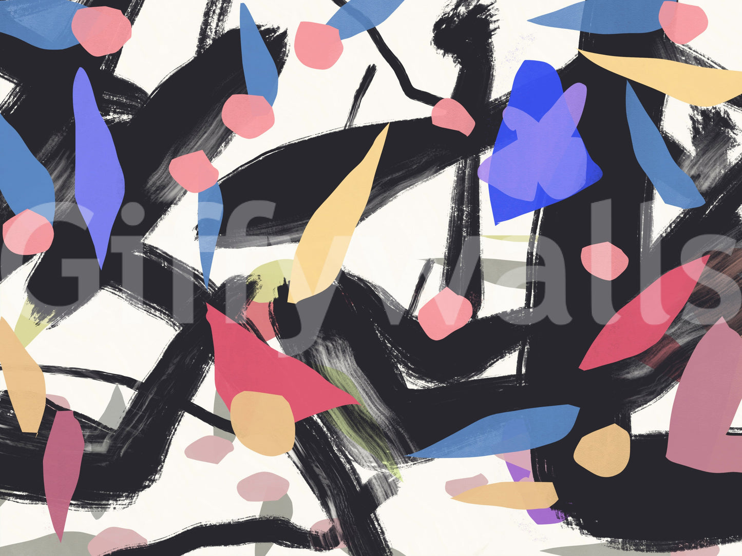 A high-quality abstract print wall mural for walls.