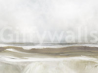 A high-quality serene ocean wall mural for walls.