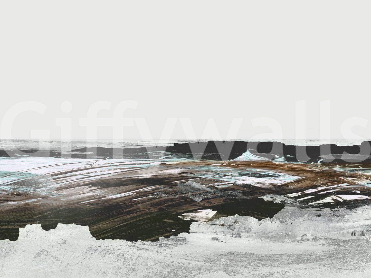 Brushstroke Shore Wall Mural -2861362