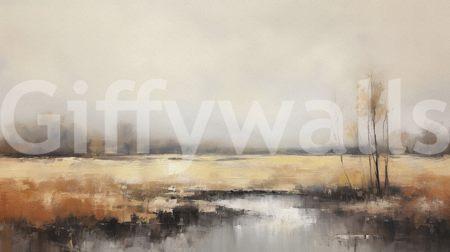 Golden Marsh Serenity Wall Mural -2816794