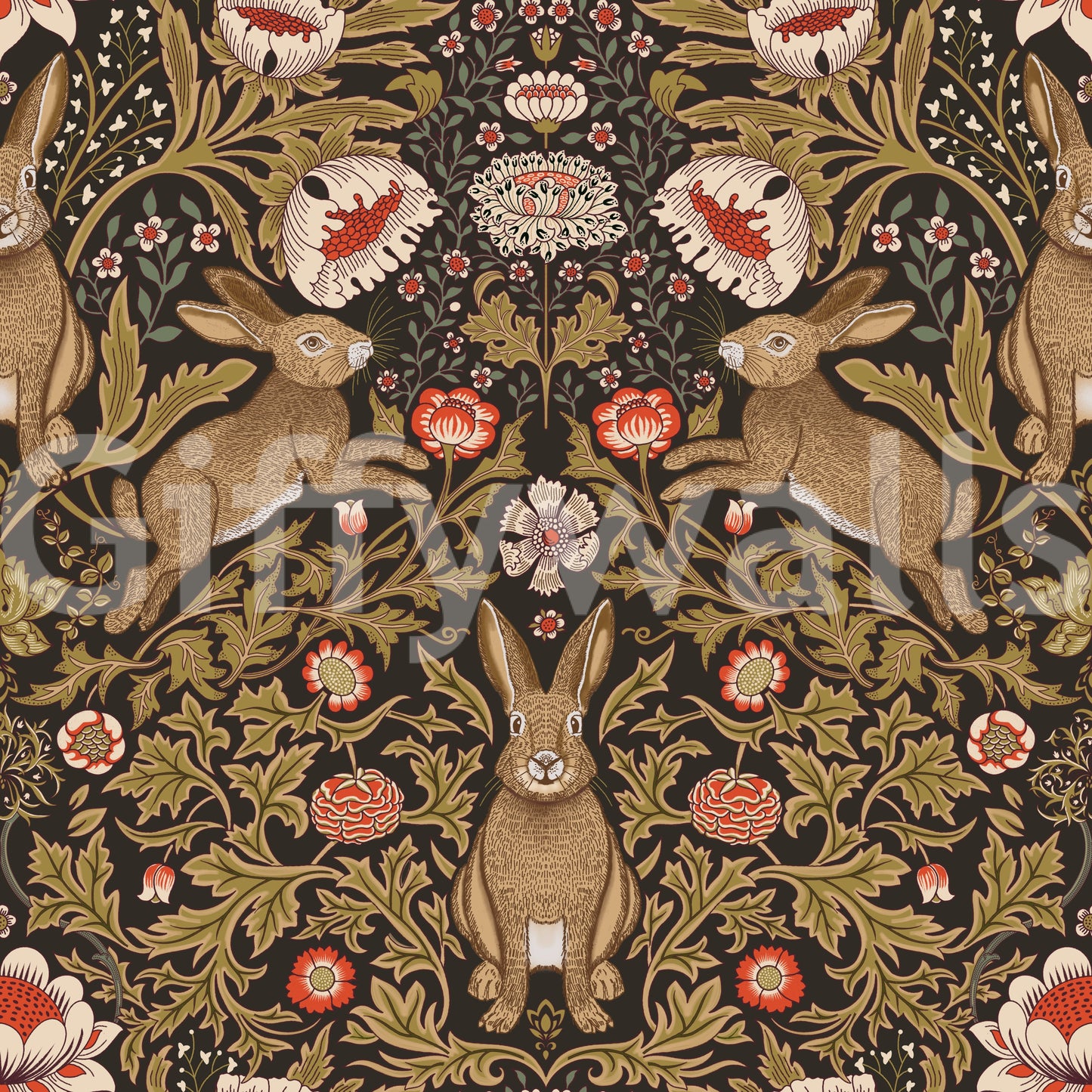 Hare & Bloom Wallpaper⁠