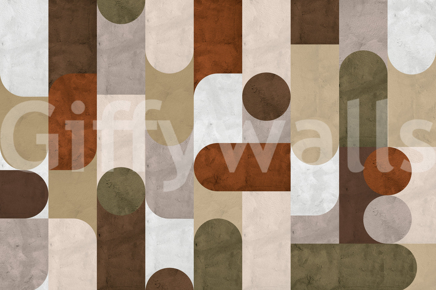 Vintage Mosaic Vibes  Wall Mural