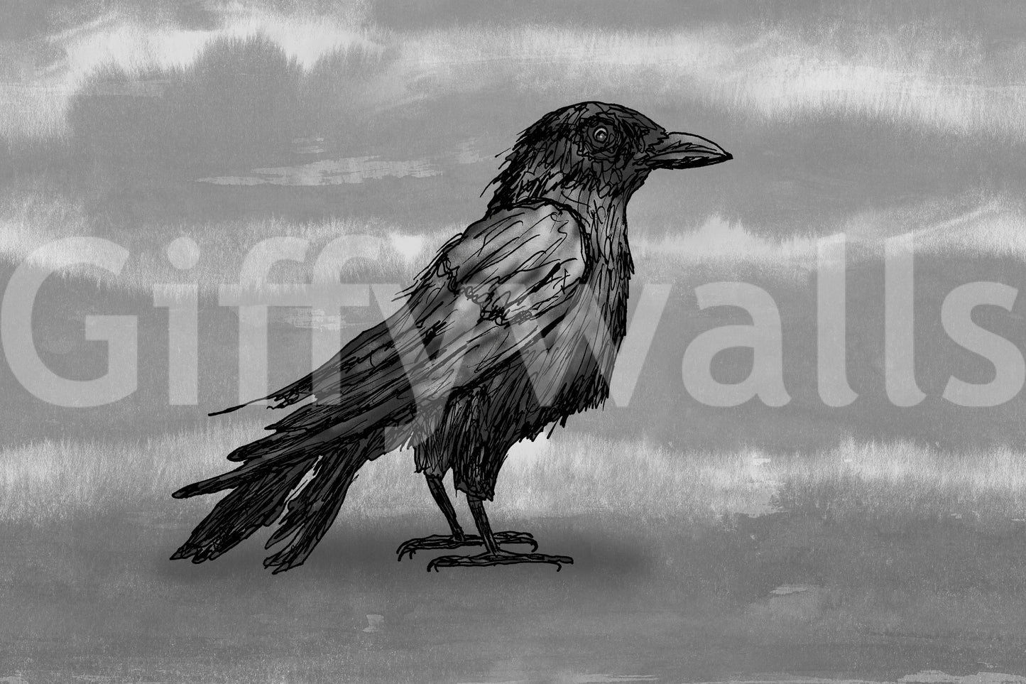 Mr Crow Wall Mural