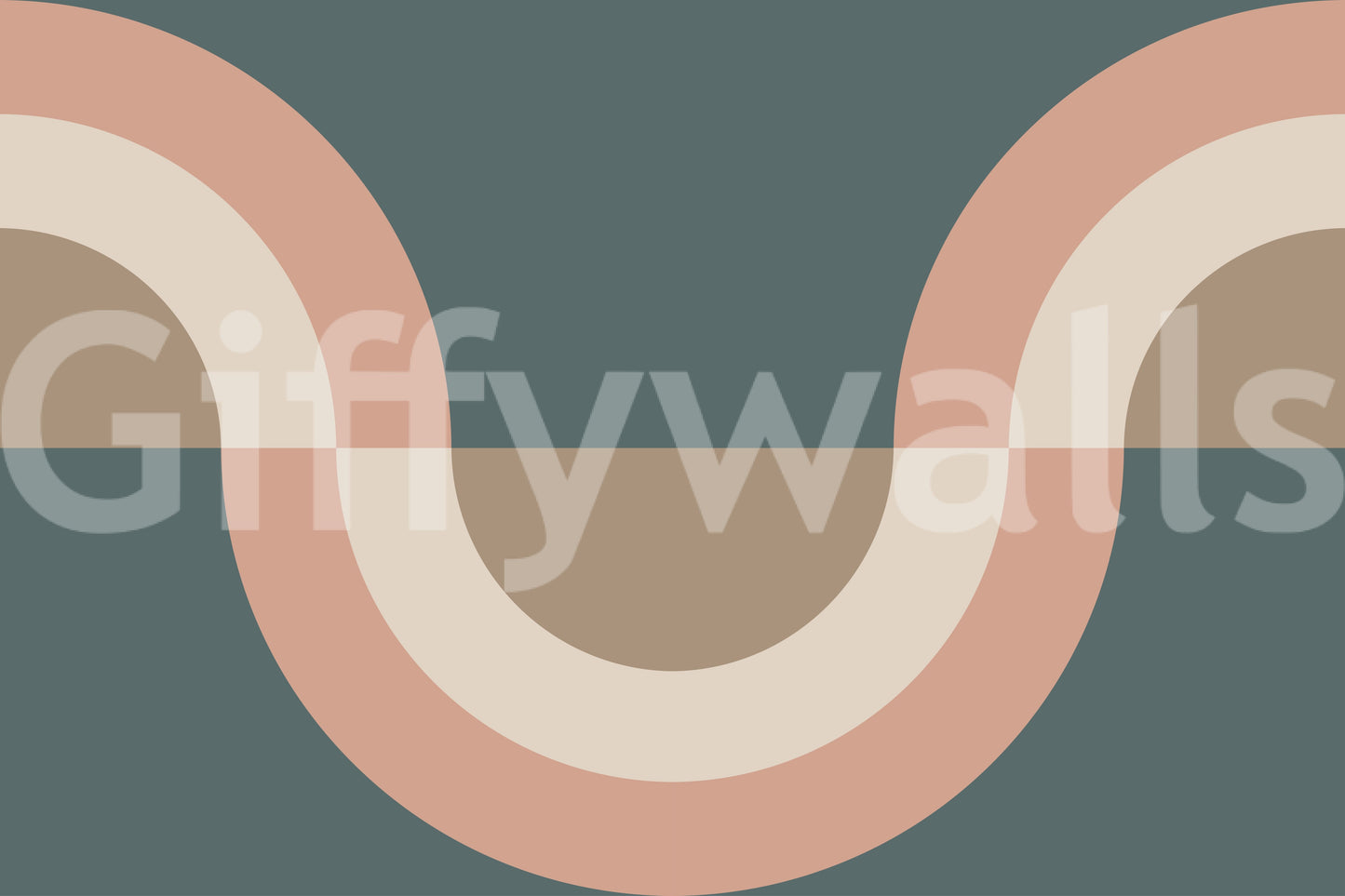 Modern Retro Arcs Decor Wallpaper⁠