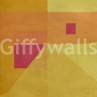 Inventive Abstract Study in Yellow artwork, impressive wall mural.