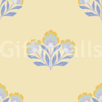 Lovely Serene Flora wallpaper for walls, exquisite bloom illustration.