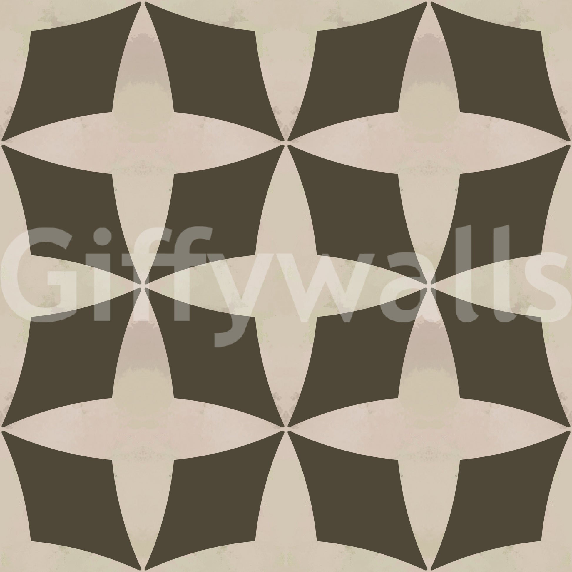 Elegant Retro Bloom Echo for a chic, contemporary accent wall..